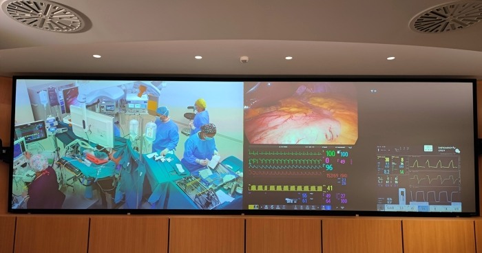 Photo of the Digital Operating Room at "Evangelismos" Hospital