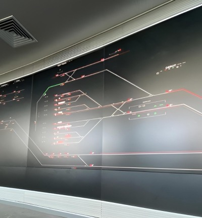 Telmaco contributes to the Thessaloniki Metro with Barco Video Wall